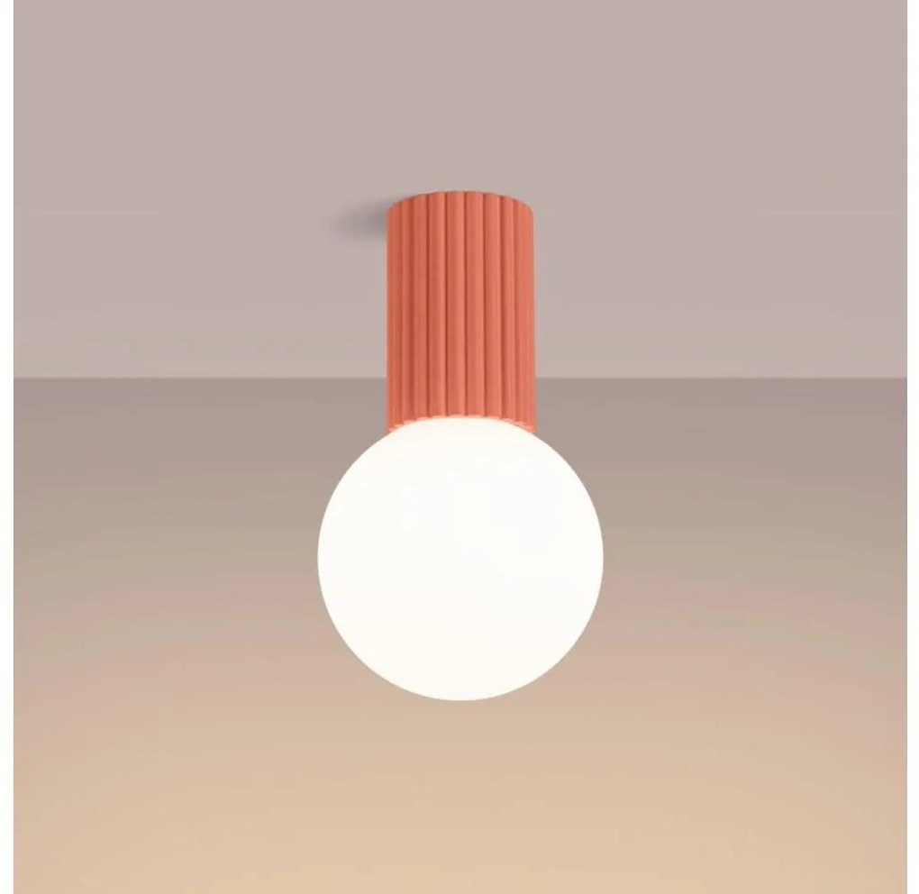 Sollux SL.1753 - Fürdőszobai mennyezeti lámpa HALO 1xG9/8W/230V IP44 rózsaszín