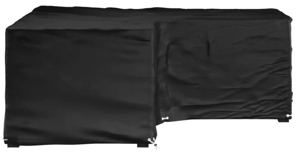 L-alakú kerti bútorhuzat 16 fűzőlyukkal 215 x 215 x 70 cm