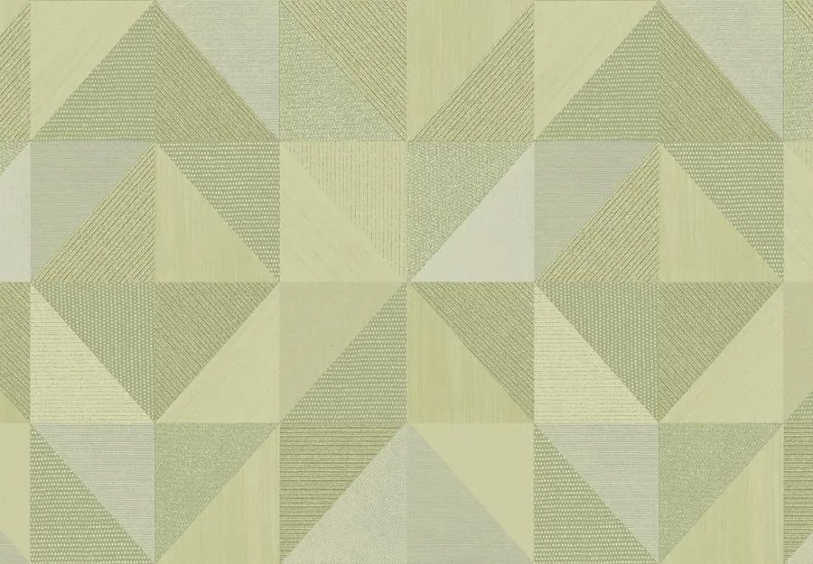 Parato Cristiana Masi Vitalis Dynamo zöld geometrikus texturált vlies tapéta – 32415