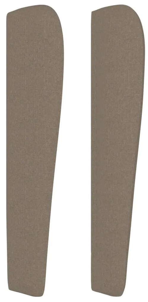 tópszínű szövet fejtámla szárnyakkal 83 x 23 x 118/128 cm