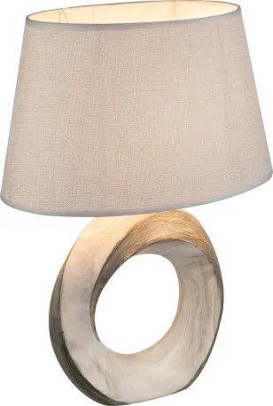 Globo 21641T Asztali lámpa kerámia,,textil szürke, LxBxH:300x200x415 . 1xE27 40W 230V