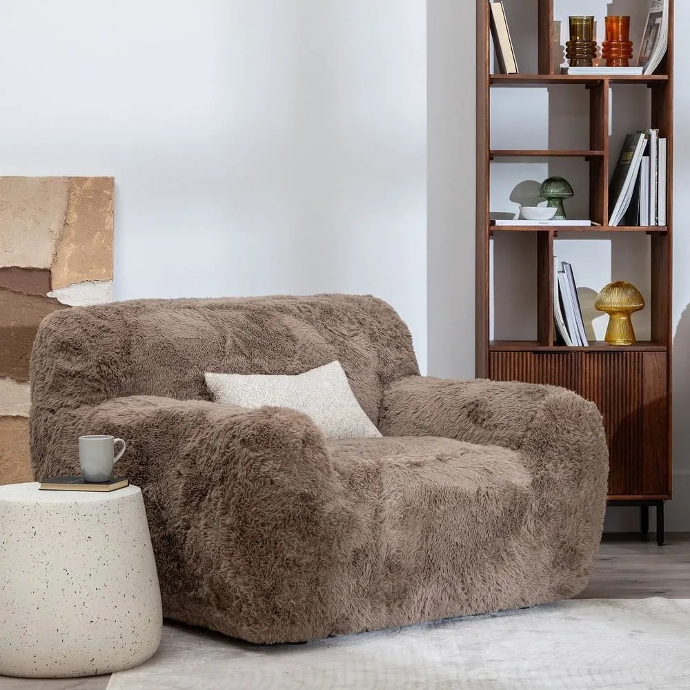 Barna fotel Teddy – Ixia