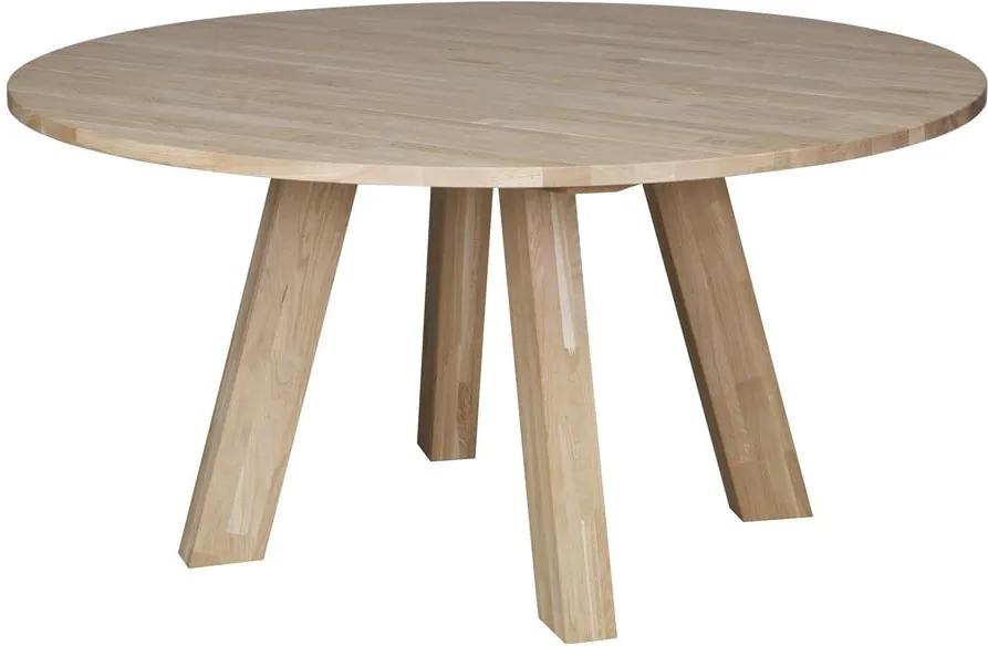 Rhonda tölgyfa étkezőasztal, ⌀ 150 cm - WOOOD
