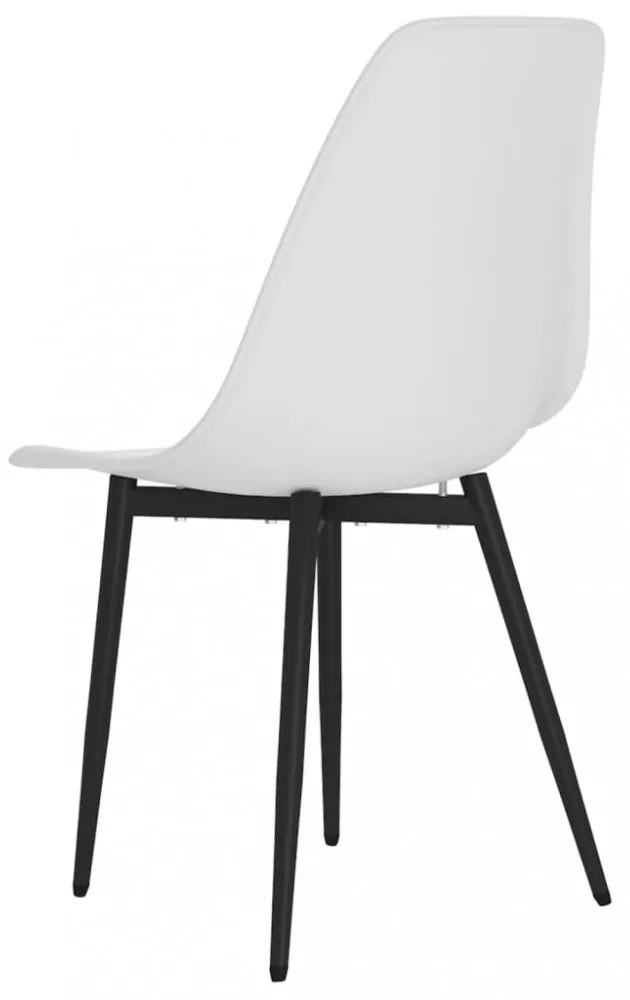 vidaXL 4 db fehér polipropilén étkezőszék