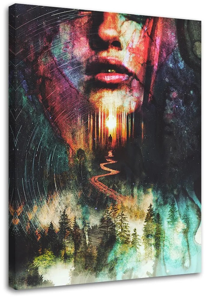 Gario Vászonkép Arc a hegyi út végén - Barrett Biggers Méret: 70 x 100 cm