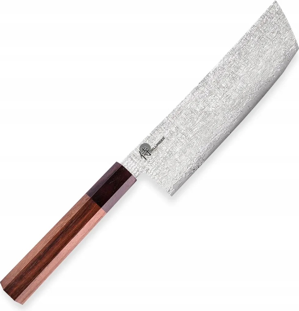 Dellinger kovácsolt barna sebhelyes Nakiri konyhakés 160 mm