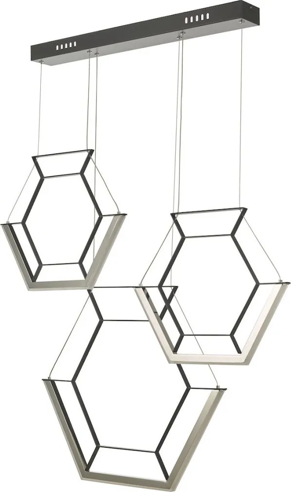 Dar Lighting HEXAGON HEX0322 Függőlámpa 1x35W/LED 2800K 1043LM