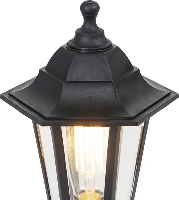 Klasszikus kültéri állólámpa fekete 42,2 cm IP44 - New Haven