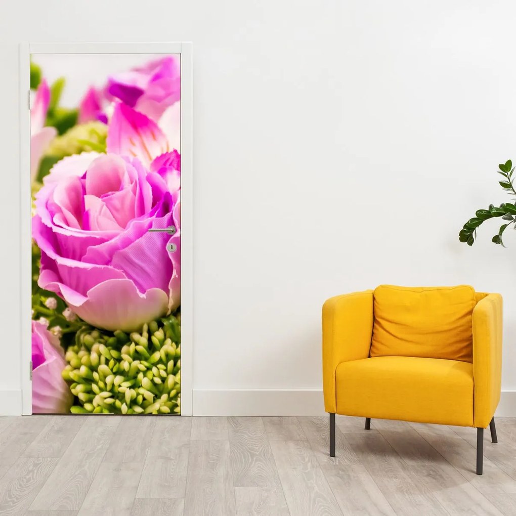 Fotótapéta ajtóra - Rózsa (95x205cm)