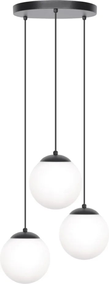 KAJA K-4746 CAMINA Többágú Függesztett Lámpa Fekete E27 IP20