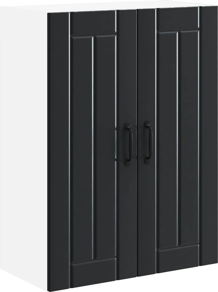 vidaXL Konyhaszekrény Fekete 60 x 31 x 80 cm Faanyag