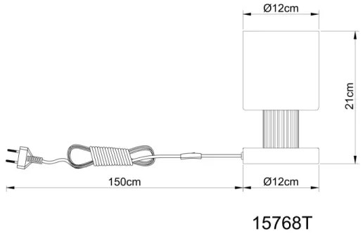 Globo 15768T - Asztali lámpa ALEIDIS 1xE27/25W/230V