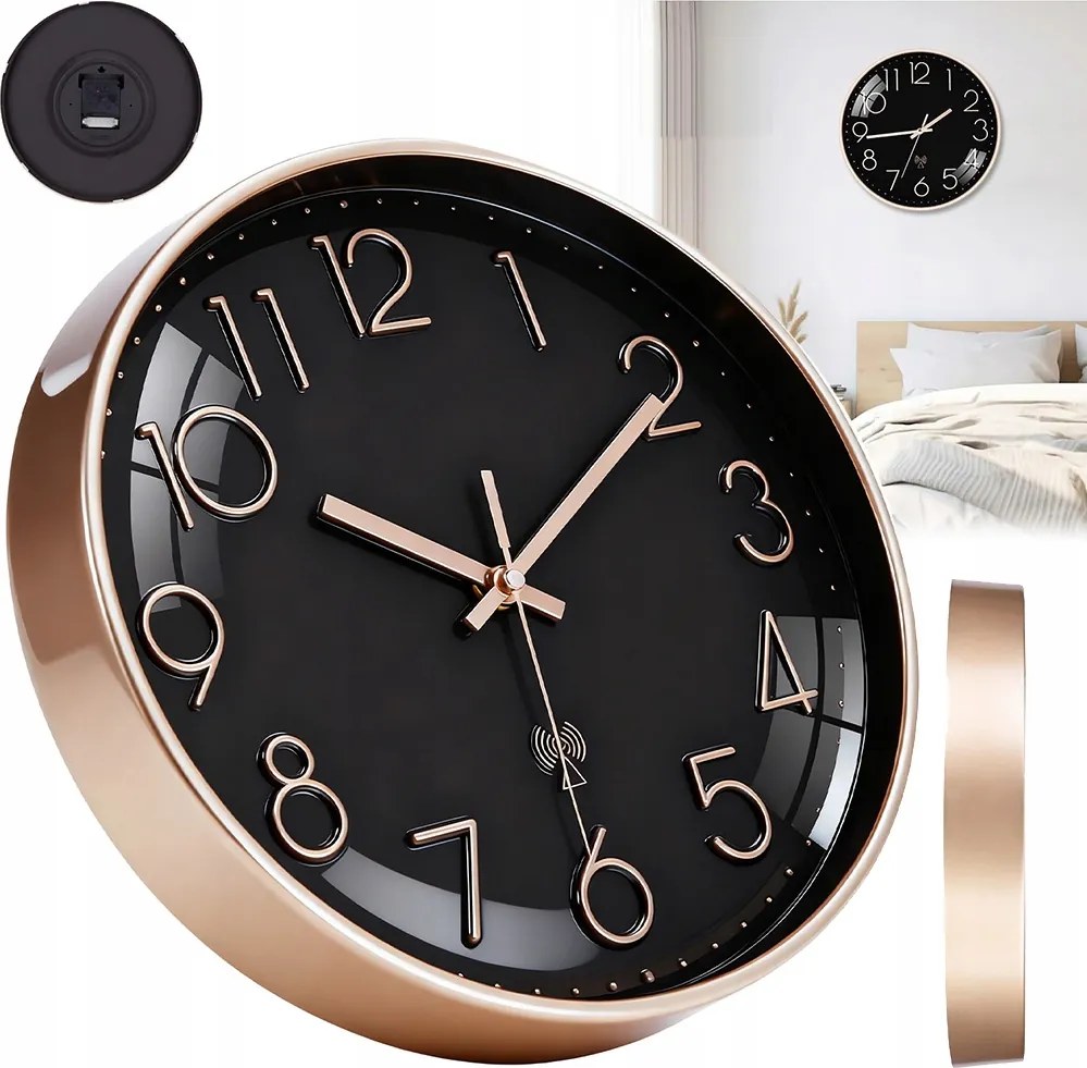 Falióra,csendes Érinthetetlen,modern,kerek Elemmel Működik 30CM