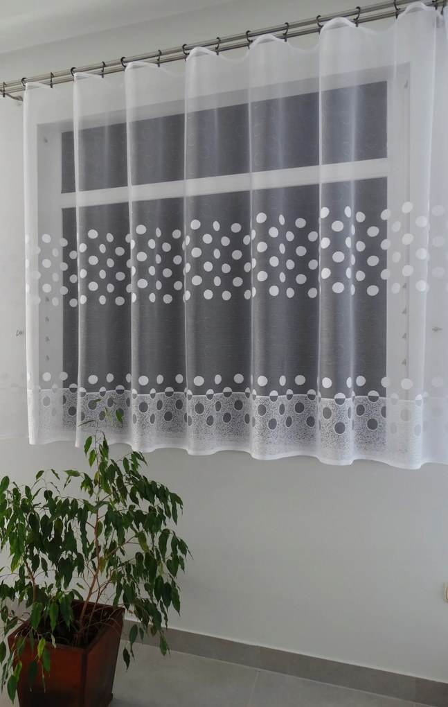 Mg Függöny 776/3 Fehér 440x160cm Kész Szalaggal K