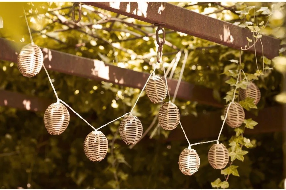 Elemmel működő LED fényfüzér, izzók száma 10 db, hosszúság 180 cm Carlisle – House Nordic