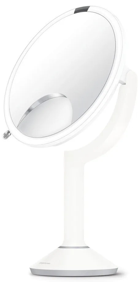 Kozmetikai tükör világítással-nagyítós (ötszörös) ø 20 cm Sensor Trio – simplehuman