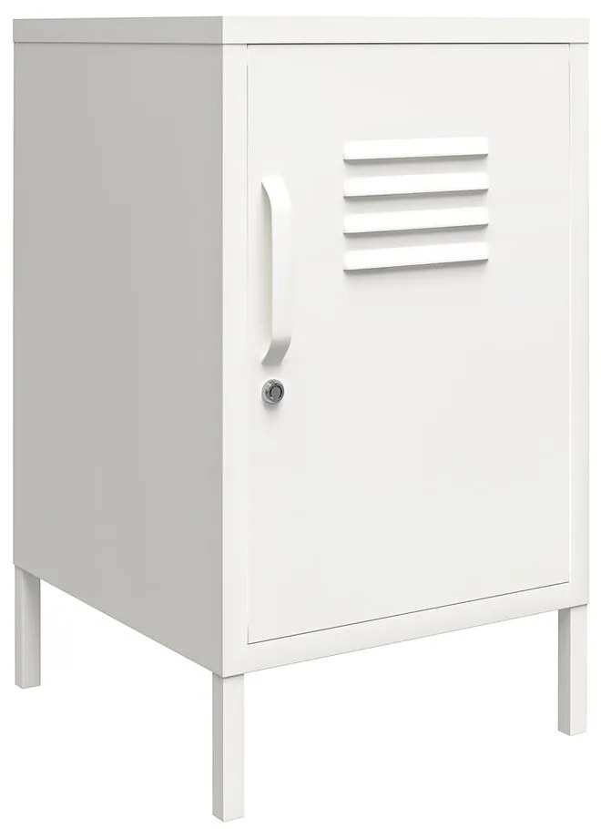Fehér fém éjjeliszekrény Mission District – Støraa