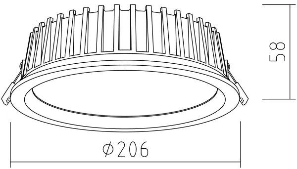 APLED - LED Lámpa RONDO WOODLINE LED/12W/230V 4000K átm. 20 cm kőris tömör fa