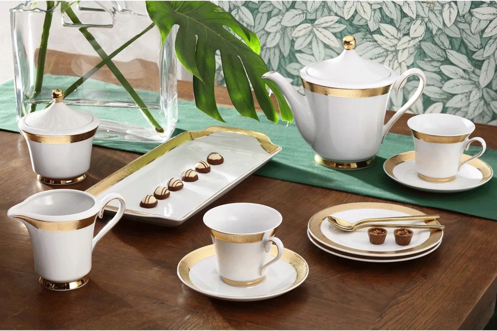 Ćmielów Margaret Arany 6 személyes 22 el. kancsóval és tálcával