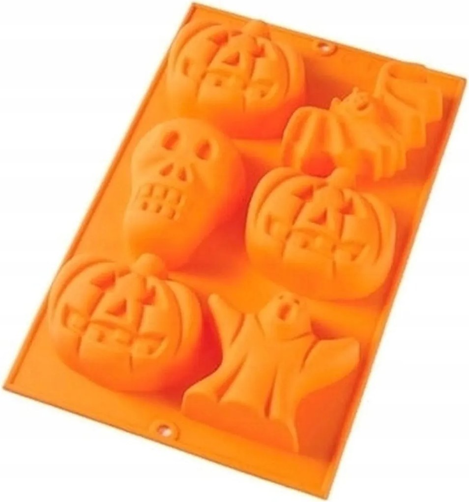Szilikon forma Halloween desszertekhez, narancssárga