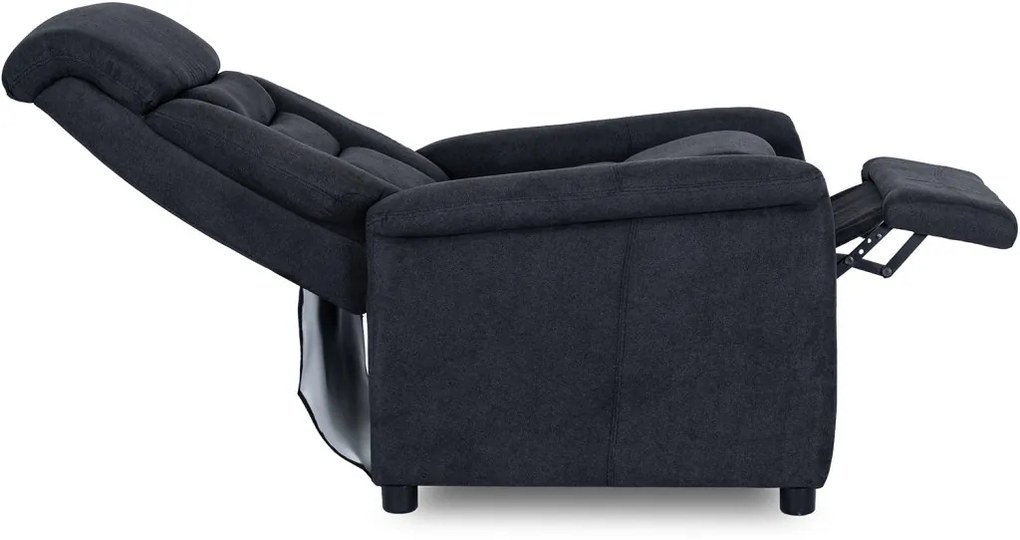 TV és Relaxfotel Fekete Színben. NORDI