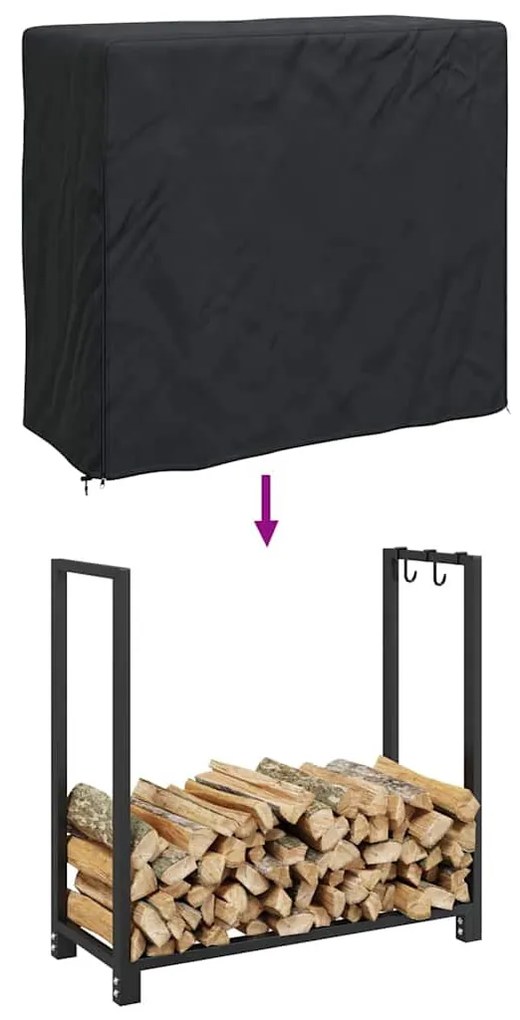 Kültéri bútor takaró Fekete 122 x 61 x 106 cm 210D szövet