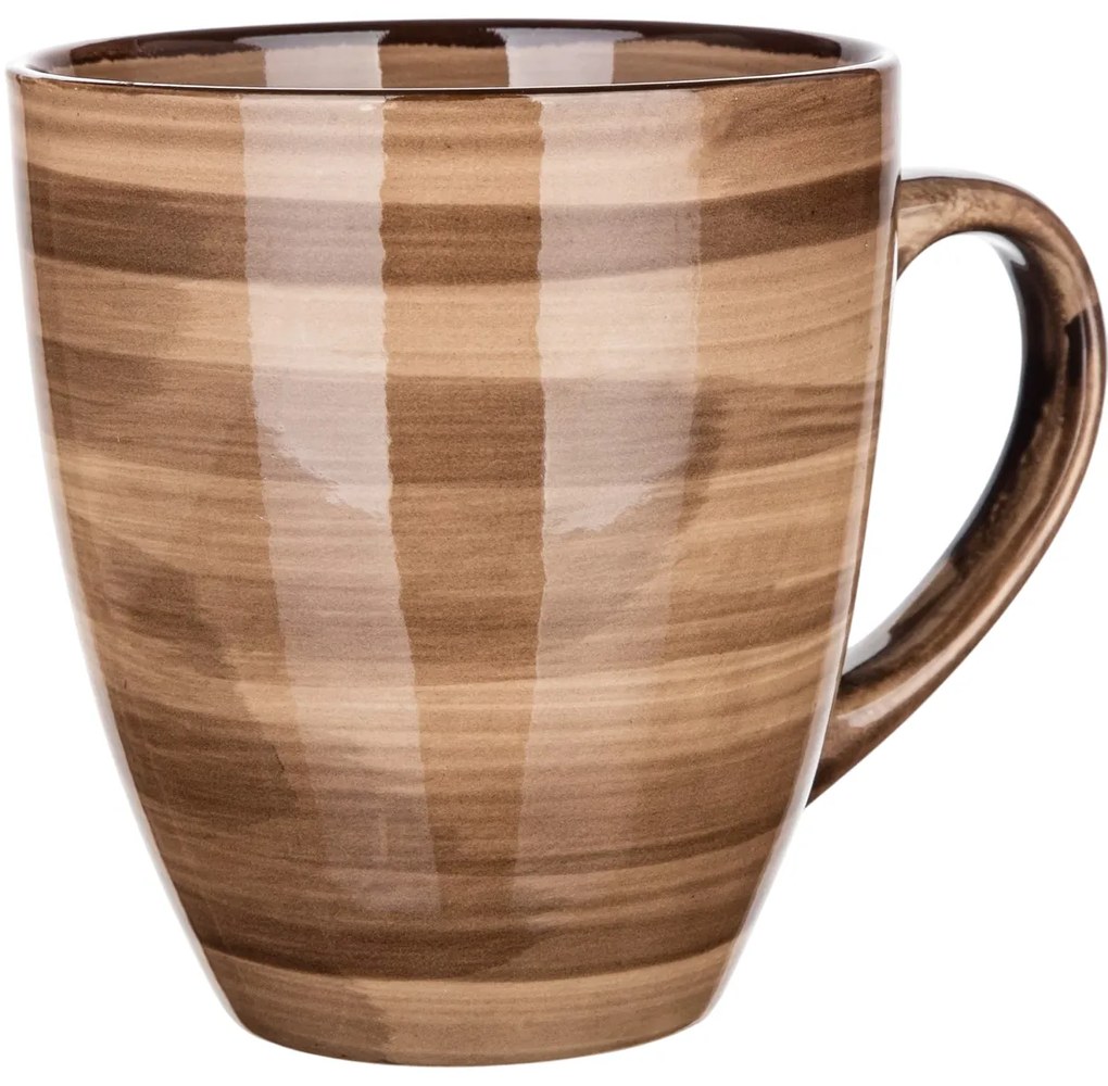 Banquet PALAS 6 db-os kerámia bögre készlet , 400 ml, barna