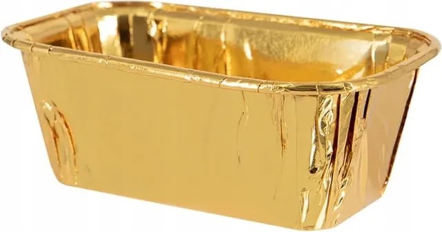 Sütőformák Téglalap Alakú Arany 10 Db