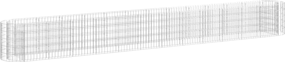 vidaXL horganyzott vas gabion magaságyás 470 x 50 x 50 cm