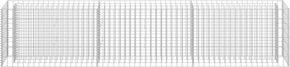 horganyzott acél gabion magaságyás 270 x 30 x 60 cm