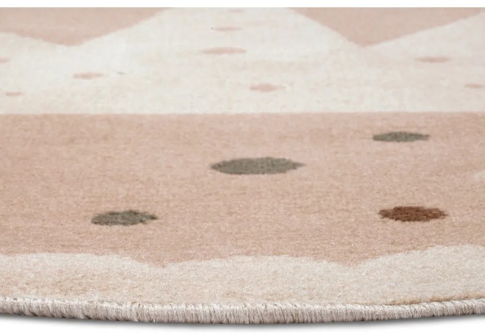 Bézs gyerek szőnyeg ø 140 cm Crown – Hanse Home