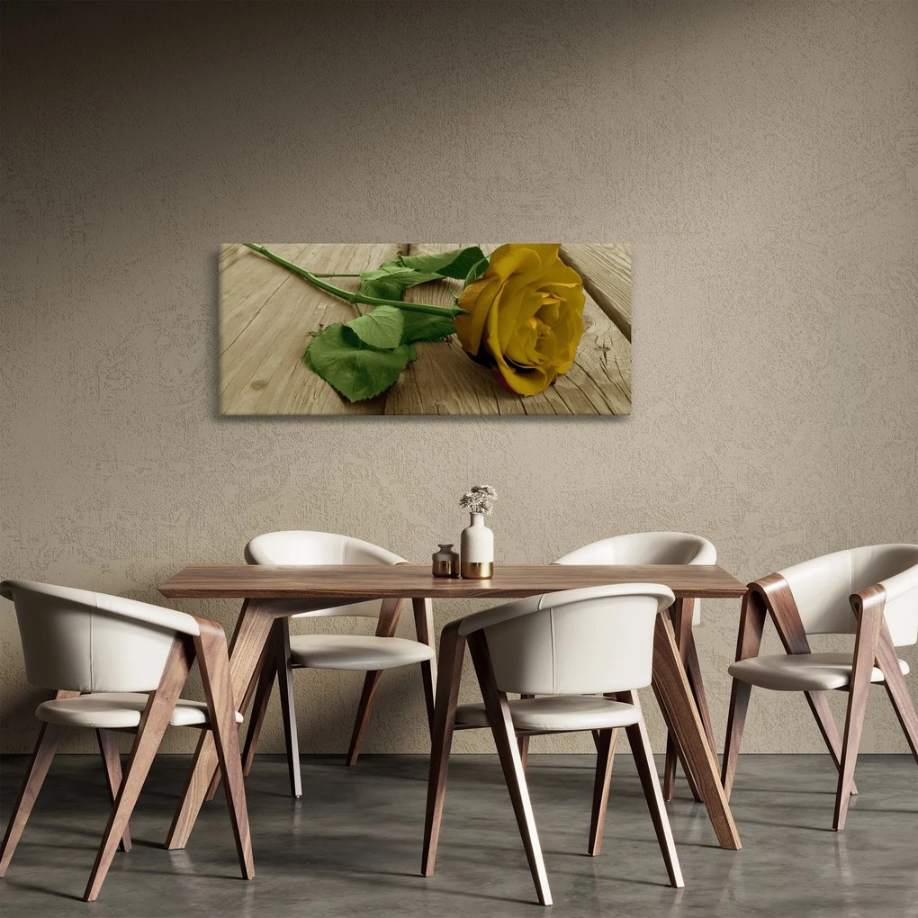 Kép - Vintage sárga rózsák (120x50 cm)
