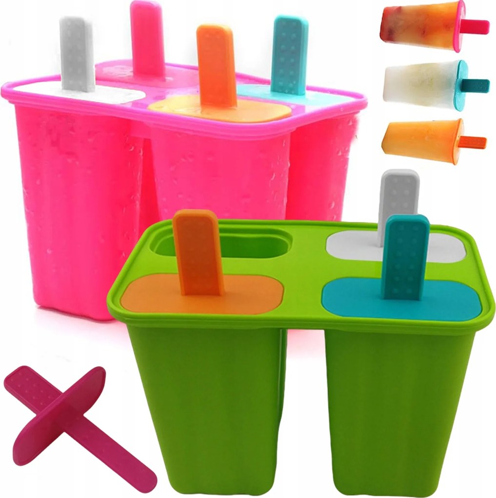 2db Szilikon Fagylaltforma Fagylaltformák 4 Fészek