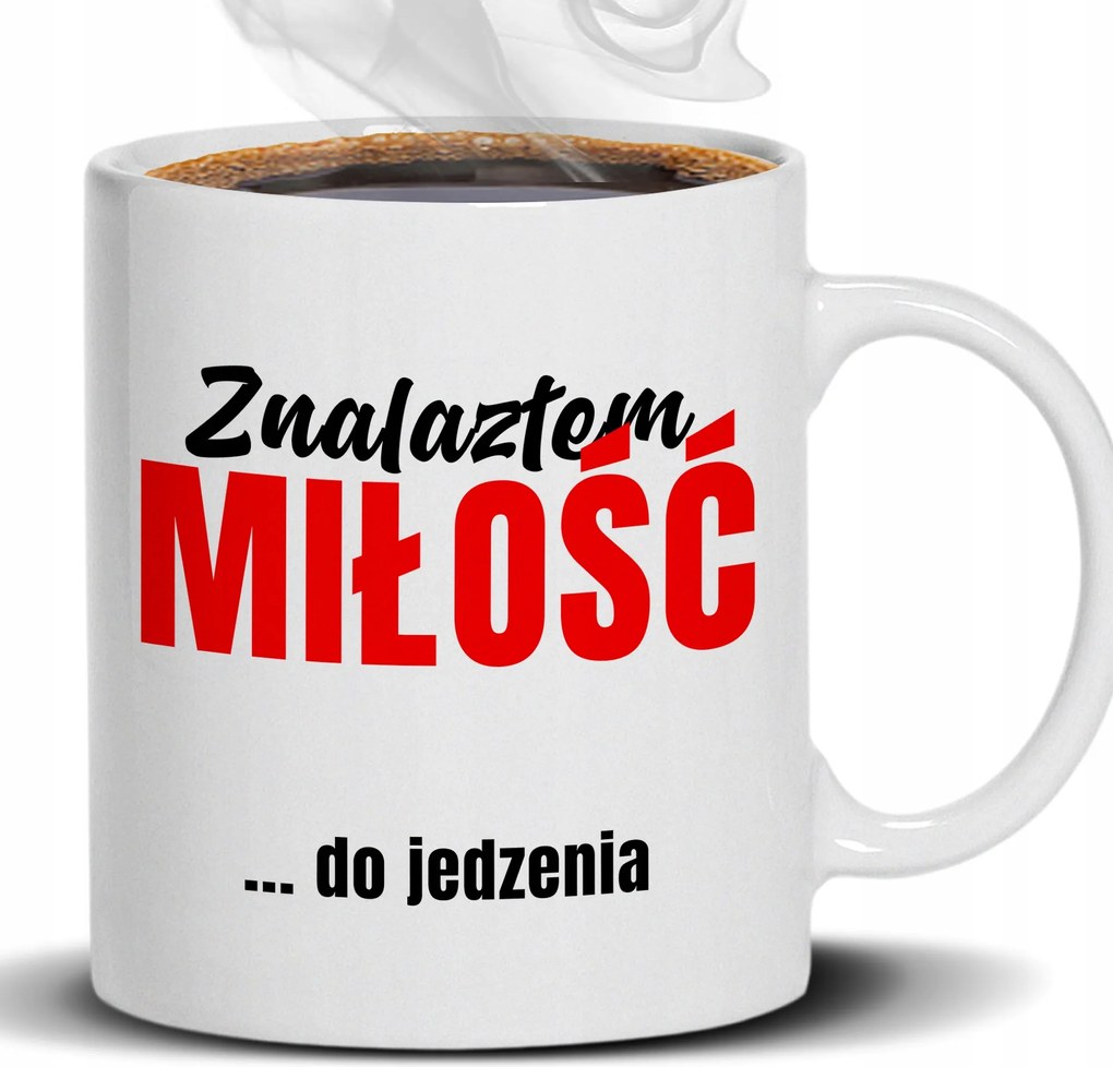 Bögre Fehér 330ML Találtam Szerelmet Ajándék Munkahelyi Ajándék Vicces