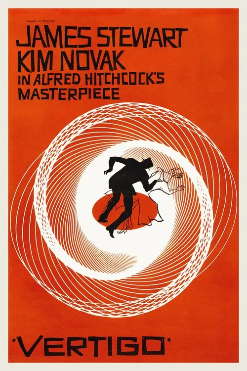 Illusztráció Vertigo, Alfred Hitchcock