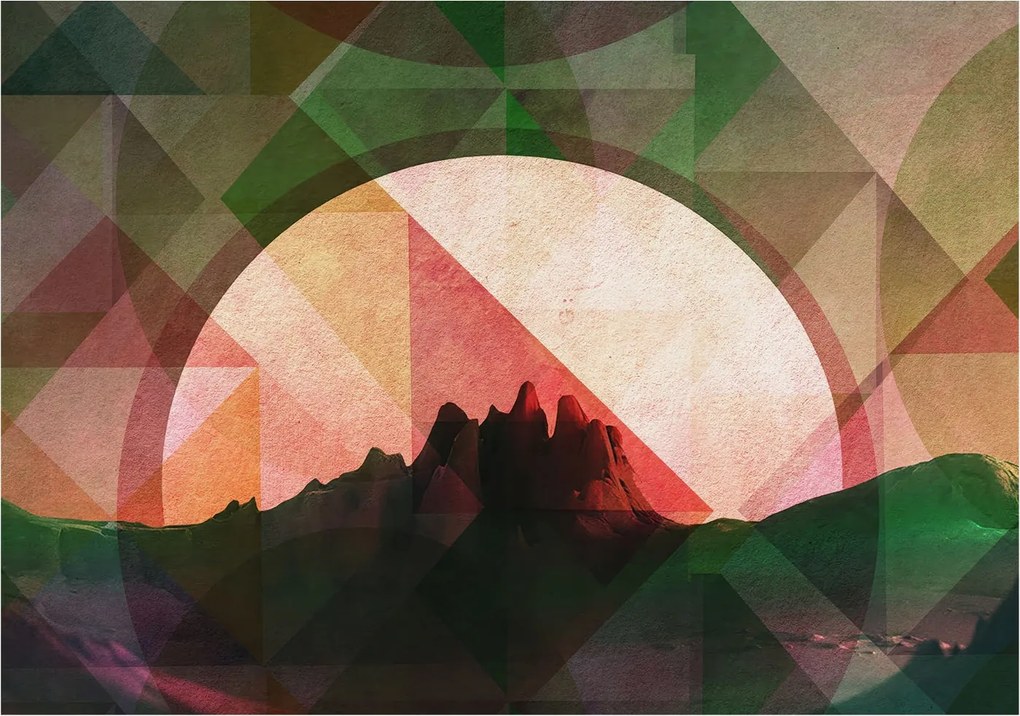 Fotótapéta Flizelin Dekoratív Hálószoba Festői dombok 312x219