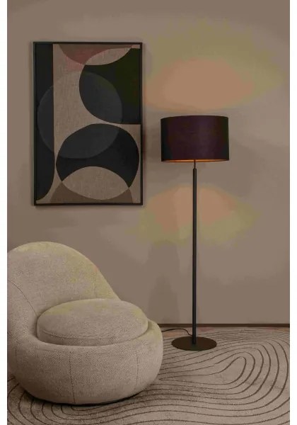 Lucide 45709/81/30 - Állólámpa MAYA 1xE27/40W/230V fekete