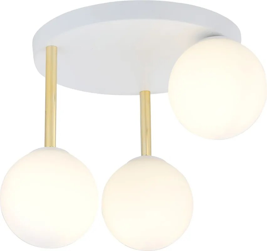 Emibig modern mennyezeti lámpa dolce fehér arany emi1261/3
