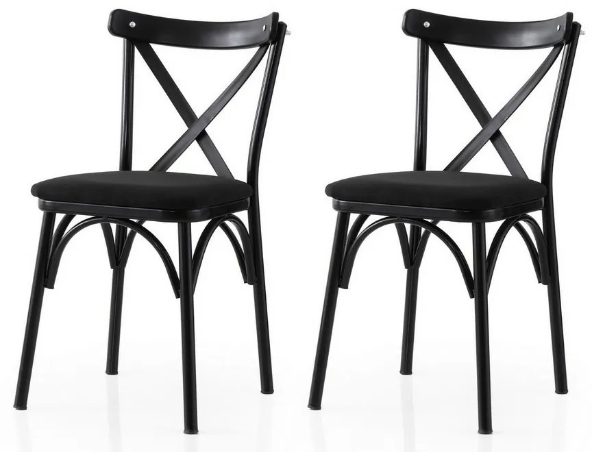 Ekol Black and Black étkezőszék-készlet, 2 db