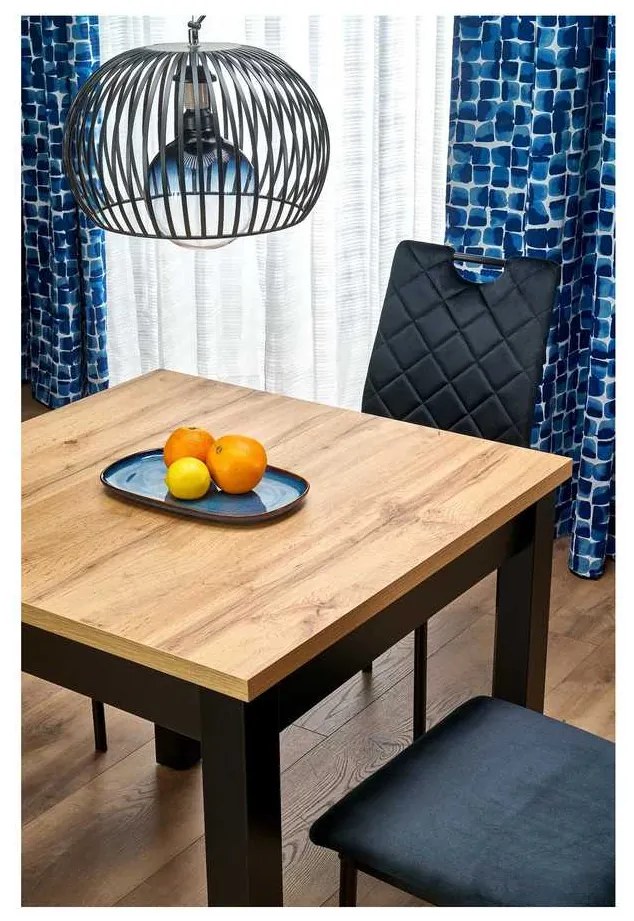 Campbell étkezőasztal, artisan tölgy / fekete
