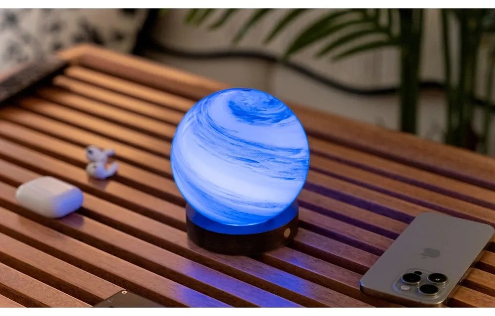 Barna-sötét natúr színű USB fénydekoráció ø 8 cm Polar Cloud – Gingko