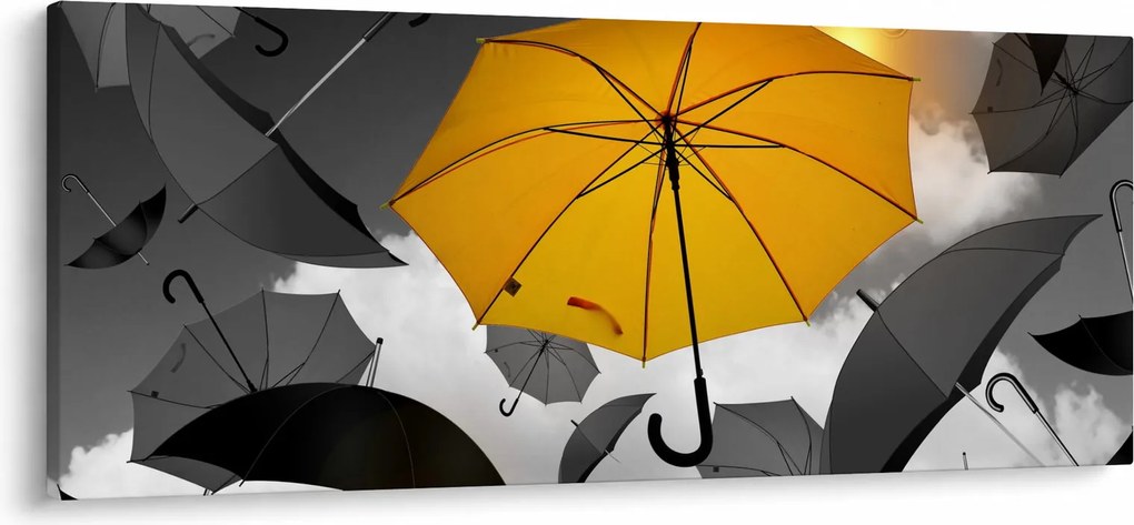 Egy sárga esernyő képe (120x50 cm)