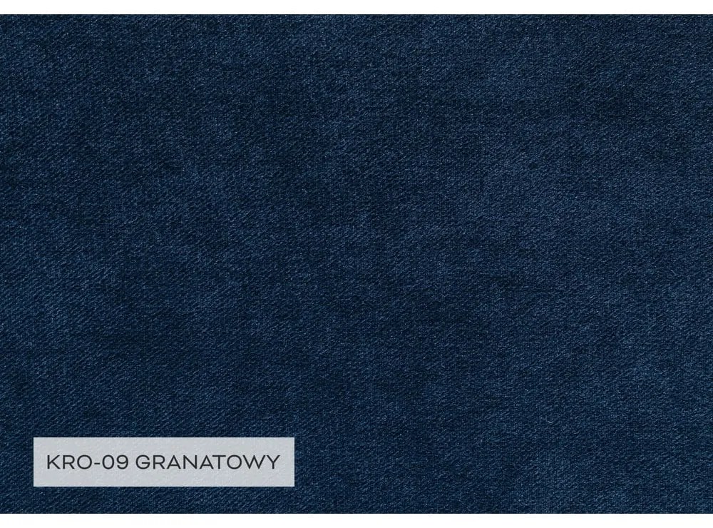 Sötétkék bársony kinyitható sarokkanapé (jobb oldali) Lofty Lilly – Miuform