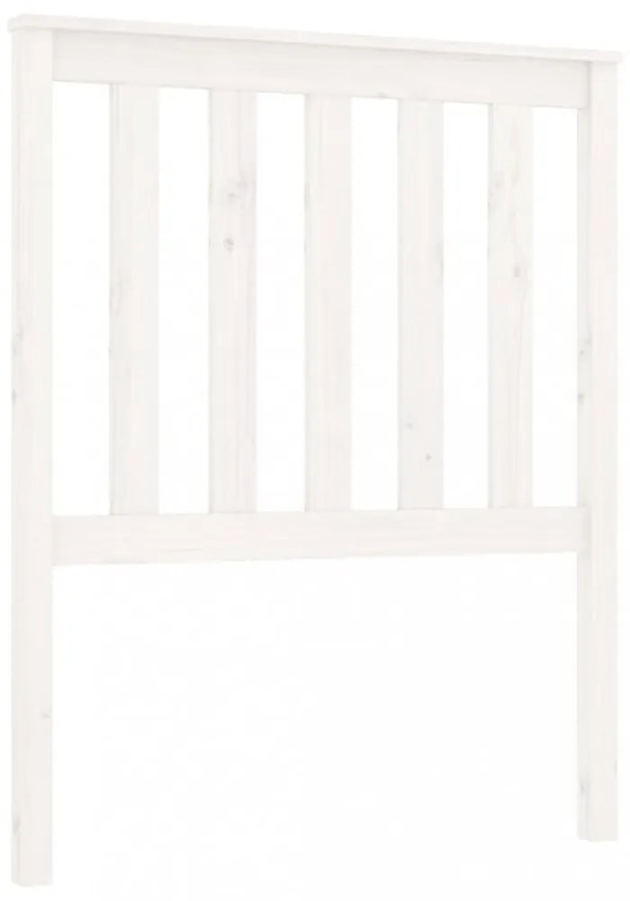 fehér tömör fenyőfa ágyfejtámla 81x6x101 cm