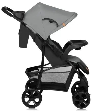 Lionelo - Sport babakocsi EMMA PLUS szürke/fekete