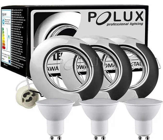 Polux OLIN 306197 Beépíthető spotlámpa 1x3,5W/GU10 3000K 250LM IP20