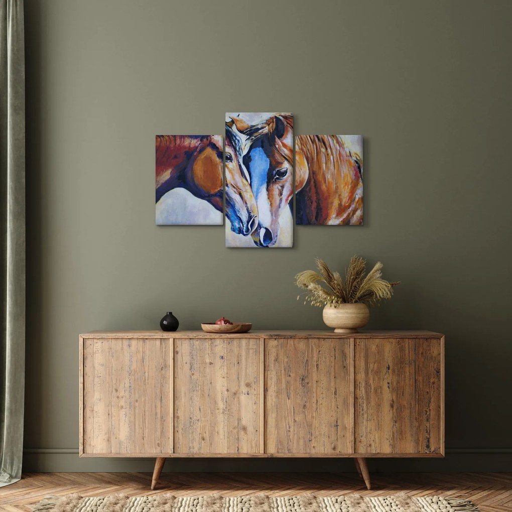Kép - szerelmes lovak (90x60 cm)