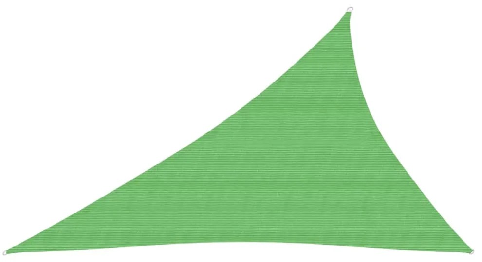 világoszöld HDPE napvitorla 160 g/m² 4 x 5 x 6,8 m