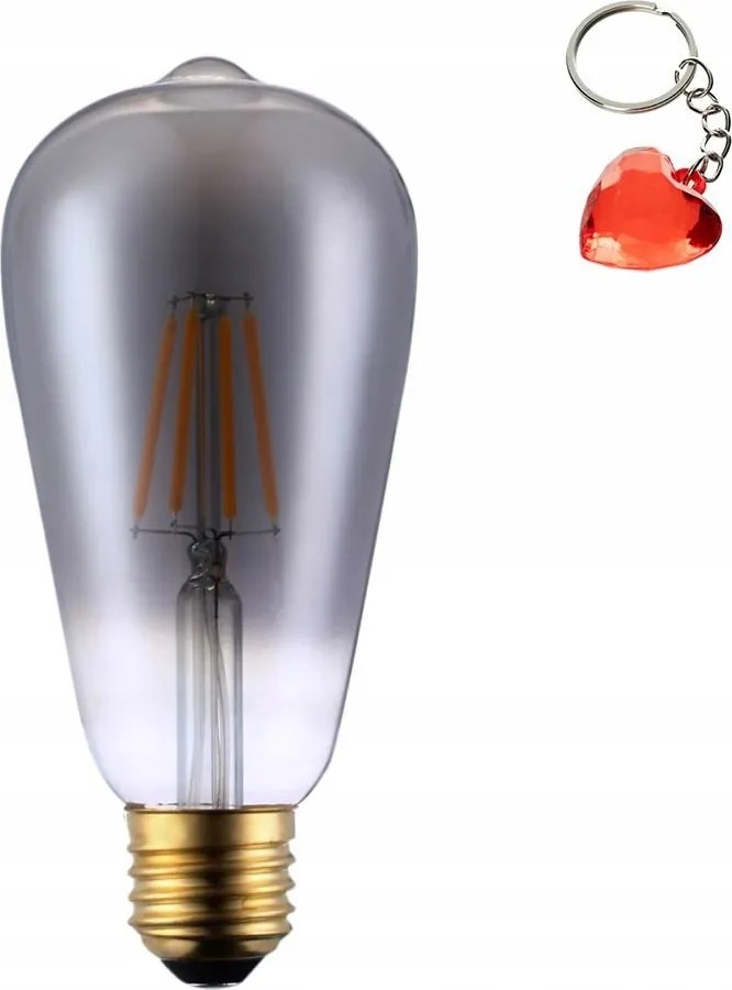 Led izzó 6W Smoke E27 2200K 3S DIMM 757-ST64-3DM-SM Italux