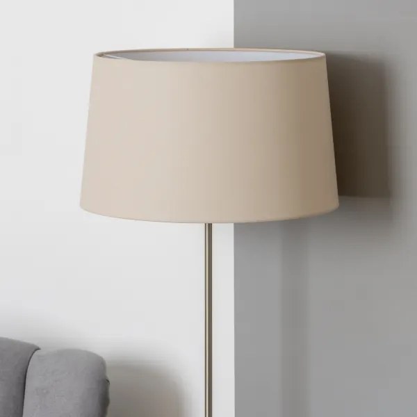 Brilagi - LED állólámpa CERIA 1xE27/40W/230V átmérő 45 cm bézs/matt króm